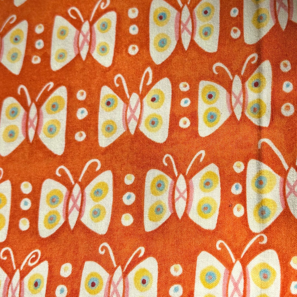 In The Beginning Fabric “Mooshka” Butterfly Cotton Fabric- 2 yard cut